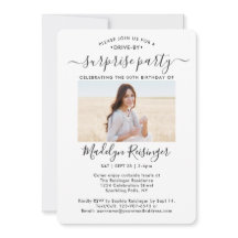 2 Foto drive-by Surprise Birthday Party parade