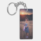 2 foto dubbelzijdig aangepaste fotosjabloon sleutelhanger (Voorkant Links)