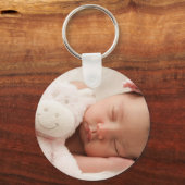 2 Foto Dubbelzijdig Custom Sleutelhanger (Achterkant)
