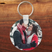 2 Foto Dubbelzijdig Custom Sleutelhanger (Voorkant)