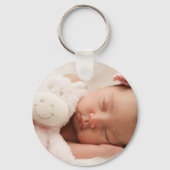 2 Foto Dubbelzijdig Custom Sleutelhanger (Achterkant)