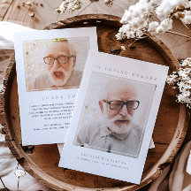 2-Foto Eenvoudig Modern Herdenkingsdienst Funeral