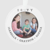 2 Foto Eenvoudig Typografie Jaar Zwart-wit Ornament (voorkant)