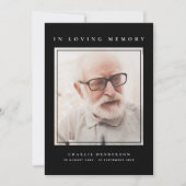 2-foto eenvoudige moderne liefdevolle geheugen beg bedankkaart (Voorkant)