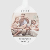 2 foto Eenvoudige typemachine jaar Minimalistische Ornament (achterkant)