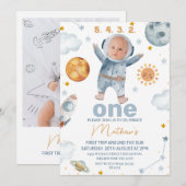 2 Foto Eerste Reis Rond de Zon 1e Verjaardag Kaart (Voorkant / Achterkant)