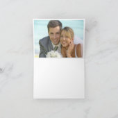 2 FOTO Elegant Sunflower Eucalyptus Weddenschap Bedankkaart (Binnen)