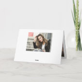 2 FOTO Elegante Eucalyptus Groene Afstudeerfeest Bedankkaart (Achterkant)