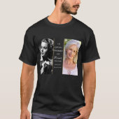 2 Foto en nu herdenking van het leven T-shirt (Voorkant)