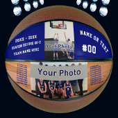 2 FOTO en speciaal op maat gemaakte Basketball Basketbal