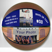 2 FOTO en speciaal op maat gemaakte Basketball Basketbal