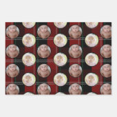 2-Foto Familie Foto Kerstmis Inpakpapier Vel (Voorkant 3)