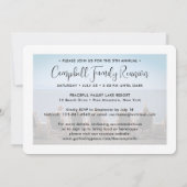 2 Foto Familie reünie Party Modern Elegant Script Kaart (Achterkant)