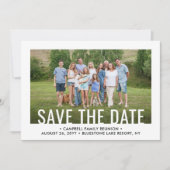 2 Foto Family Reunion Party verzamelt BBQ Picnic Save The Date (Voorkant)