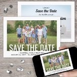 2 Foto Family Reunion Party verzamelt BBQ Picnic Save The Date<br><div class="desc">Nodig familieleden uit om de datum te bewaren voor een reünie picknick, bbq of feest met deze elegante moderne, minimalistische 2 fotouitnodiging. Afbeeldingen en alle tekst zijn eenvoudig aan te passen. (AFBEELDING PLACEMENT TIP: Een gemakkelijke manier om een foto precies te centreren hoe u wilt is het te bebouwen alvorens...</div>