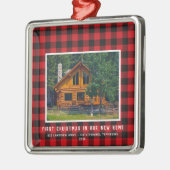 2 Foto First Xmas New Home Rustic Ceramic Orname Metalen Ornament (Links)