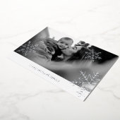 2 Foto Folie Snowflake Eenvoudige kerstfoto's Folie Feestdagenkaart (Gedraaid)