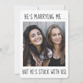 2 Foto Funny Bridesmaid / Maid of Honor proposal Kaart (Voorkant)