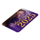 2 foto Geel Paars 2023 Afstuderen Aankondiging Magneet (Linkerzijde)