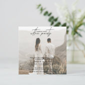 2 Foto gelukkig altijd na huwelijksontvangst Aankondiging (Staand voorkant)