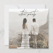 2 Foto gelukkig altijd na huwelijksontvangst Aankondiging (Voorkant)