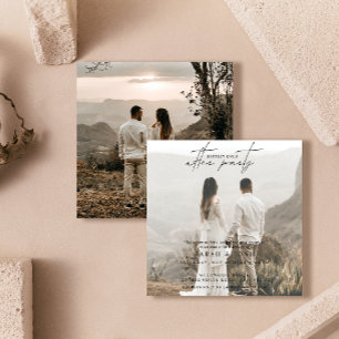 2 Foto gelukkig altijd na huwelijksontvangst Aankondiging