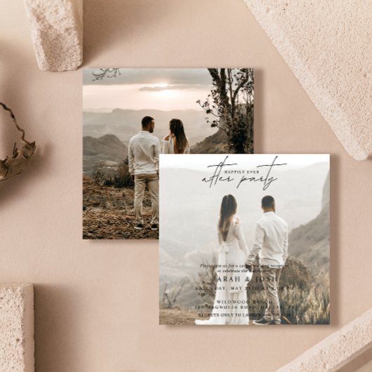 2 Foto gelukkig altijd na huwelijksontvangst Aankondiging