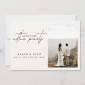 2 foto gelukkig ooit na de receptie van het roomhu aankondiging (Voorkant)