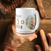 2 Foto Golf Beste vader ooit Cool Modern Vaderdag Koffiemok