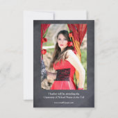 2 Foto grijs verticaal - 3x5 Afstudeerder aankondi Kaart (Achterkant)