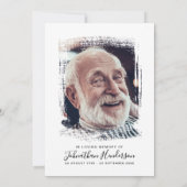 2-foto-herdenking van het leven/uitvaart/rouwplech kaart (Achterkant)