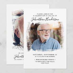 2-Foto Herdenkingsdienst/Funeraal/Gedenkdienst Kaart