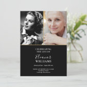 2 Foto Herdenkingsdienst Funeral Order Of Service Programmakaart (Staand voorkant)