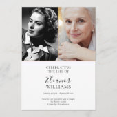 2 Foto Herdenkingsdienst Funeral Order Of Service Programmakaart (Voorkant)