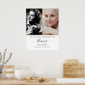 2 Foto Herdenkingsviering Van Leven Bord Poster (Keuken)