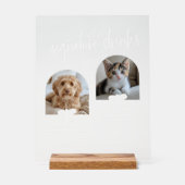 2 Foto Huwelijk Handtekening Drinken Acryl Bord (Voorkant)