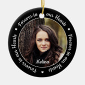 2 Foto Keepslag Memorial Keramisch Ornament (Voorkant)