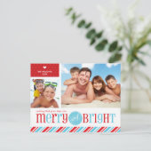 2 FOTO KERST BRIEFKAART :: vrolijk & helder 1 (Staand voorkant)