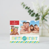 2 FOTO KERST BRIEFKAART :: vrolijk & helder 4 (Staand voorkant)