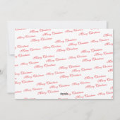 2 Foto Kerstmis & Groene Takken Feestdagenkaart (Achterkant)