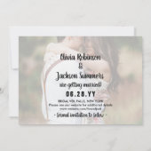 2 Foto Korintiërs Liefde Trouwen Bewaar de Datum Save The Date (Achterkant)
