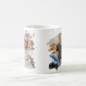 2 Foto Krabbel Kader Sjabloon Gepersonaliseerd Koffiemok (Center)