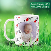 2 Foto LIEFDE Hart Creëer Uw Eigen Romantische LIE Koffiemok