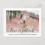 2 Foto-liefde is Patiëntenhuwelijk Verander de dat Aankondigingskaart (Voorkant)