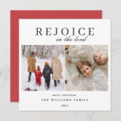 2 Foto Matthew 2:10-14 Bijbelse kerst Feestdagenkaart (Voorkant / Achterkant)