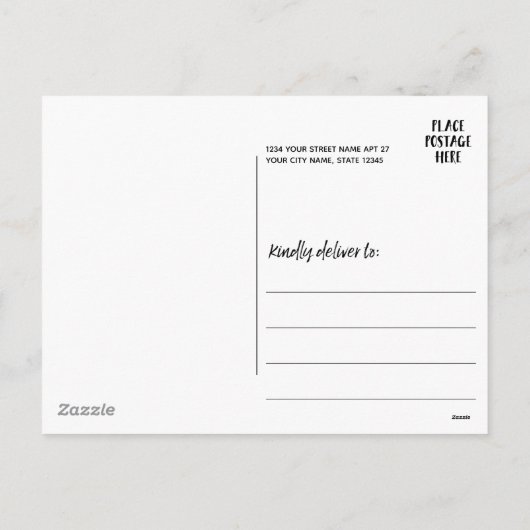 2 Foto - Merry kerstStippen - Soft Blue Feestdagenkaart (Achterkant)