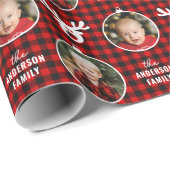 2 Foto met kerstornament Reindeer Buffalo Pset Cadeaupapier (Rol Hoek)