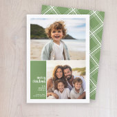 2 Foto: Minimale kerstkerstavond Feestdagenkaart