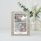 2 Foto modern Abstract met witte rand Feestdagenkaart (Staand voorkant)