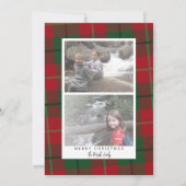 2 Foto Modern Abstract met witte rand geplakt Feestdagenkaart (Voorkant)